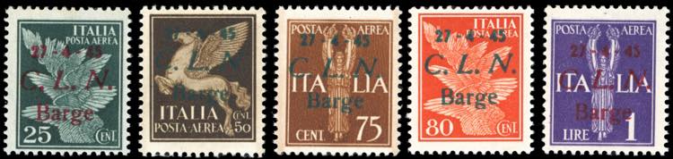 BARGE POSTA AEREA 1945 - Serie ... 