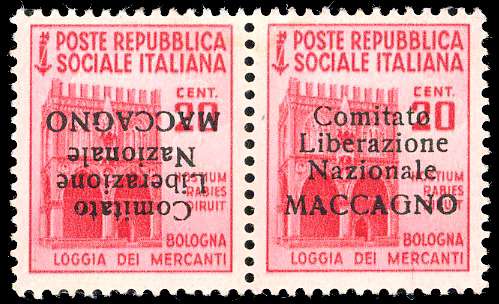 MACCAGNO 1945 - 20 cent. Monumenti ... 