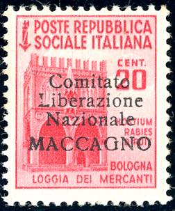 MACCAGNO 1945 - 20 cent. Monumenti ... 