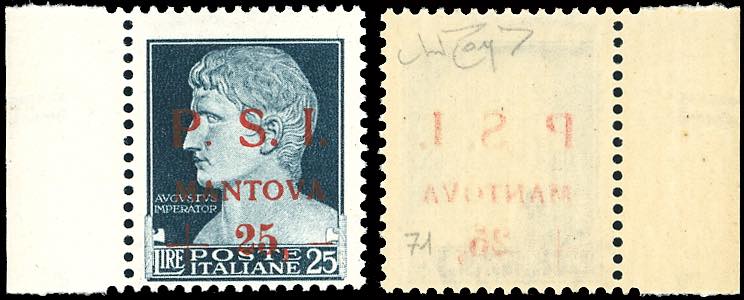 MANTOVA 1945 - 25 lire su 25 lire ... 