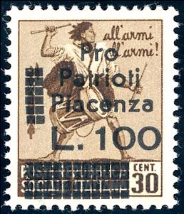 PIACENZA 1945 - 30 cent. Monumenti ... 