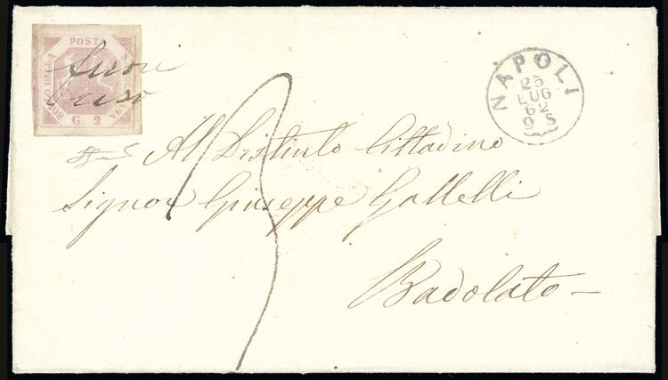 1862 - 2 grana rosa brunastro, III ... 