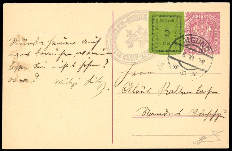 MERANO 1918 - 5 h. oliva (2), ... 