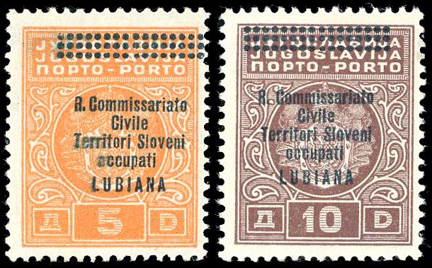 LUBIANA SEGNATASSE 1941 - 5 d. e ... 