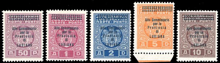 LUBIANA SEGNATASSE 1941 - ... 