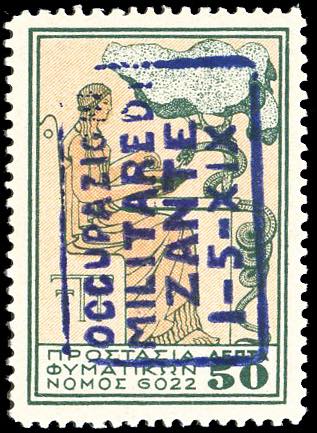 ZANTE 1941 - 50 l. Beneficenza, ... 