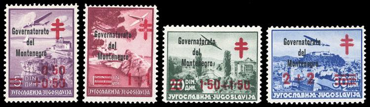 MONTENEGRO 1942 - Croce Rossa, ... 