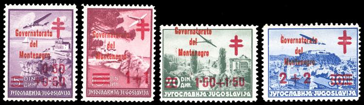 MONTENEGRO 1942 - Croce Rossa, ... 