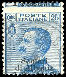 SCUTARI DALBANIA 1909 - 1 pi. su ... 