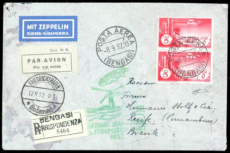 POSTA AEREA 1932 - 5 lire Soggetti ... 