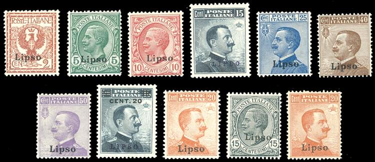 LIPSO 1912/22 - Soprastampati, le ... 