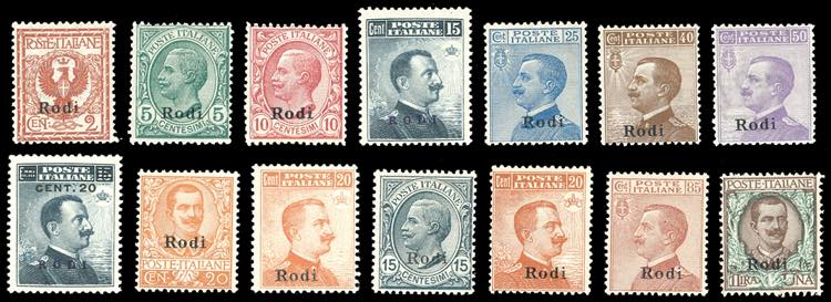RODI 1912/23 - Soprastampati, le ... 
