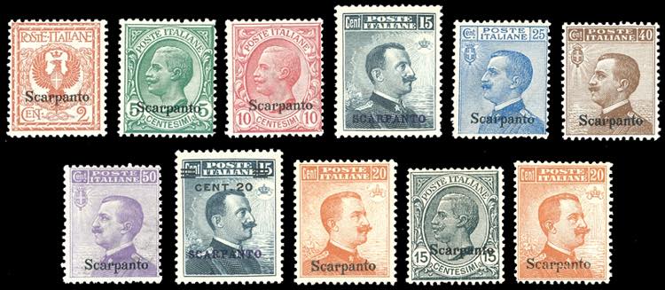 SCARPATO 1912/22 - Soprastampati, ... 