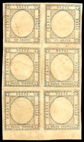 1861 - 1/2 tornese e 1 grano, ... 