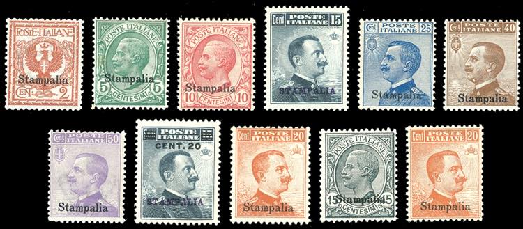 STAMPALIA 1912/22 - Soprastampati, ... 