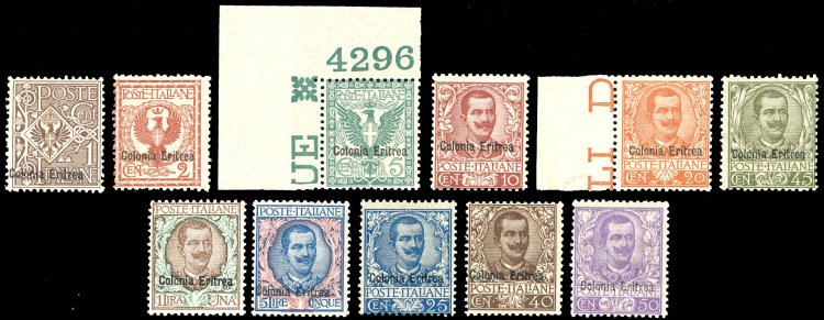 1903 - Floreale soprastampati, ... 