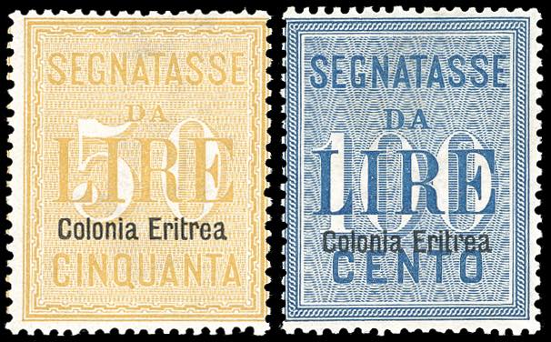 SEGNATASSE 1903 - 50 e 100 lire ... 