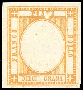 1861 - 10 grana arancio, prova di ... 