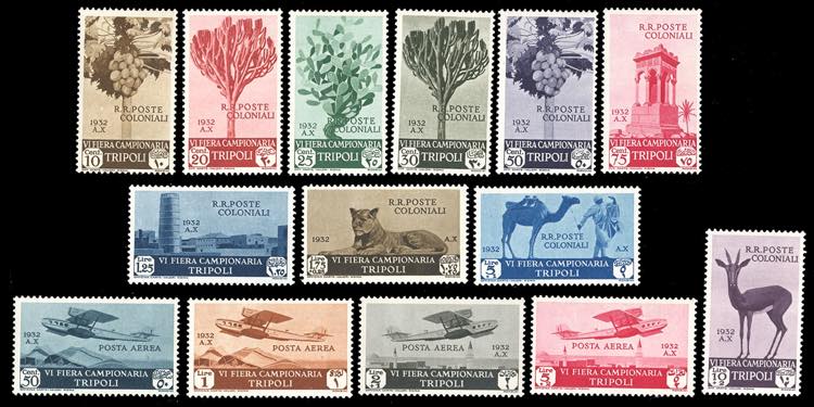 1932 - VI Fiera di Tripoli, serie ... 