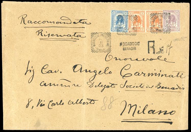 1903 - 10 anna, 2 anna, coppia, 2 ... 