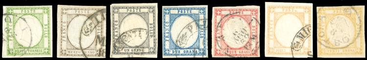 1861 - Serietta di sette valori ... 
