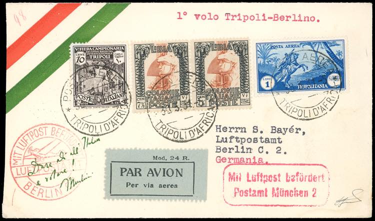 POSTA AEREA 1931 - 1 lira Soggetti ... 