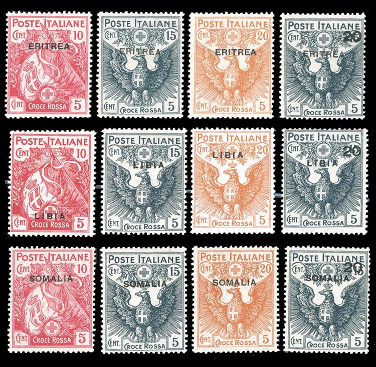 1916 - Croce Rossa, giro delle tre ... 