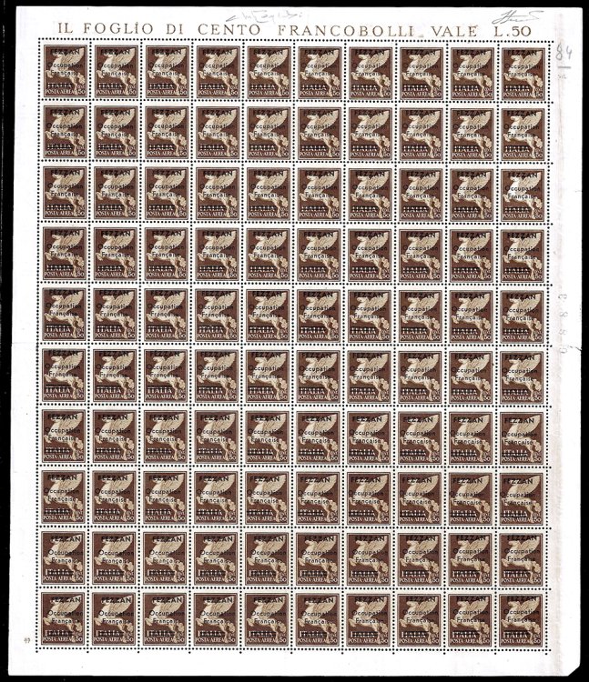 OCCUPAZIONE FRANCESE FEZZAN POSTA ... 