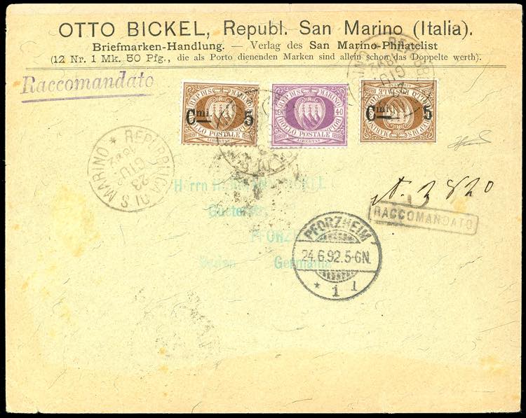 1892 - 5 cent. su 30 cent., un ... 