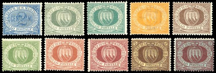 1892/94 - Cifra e Stemma, serietta ... 