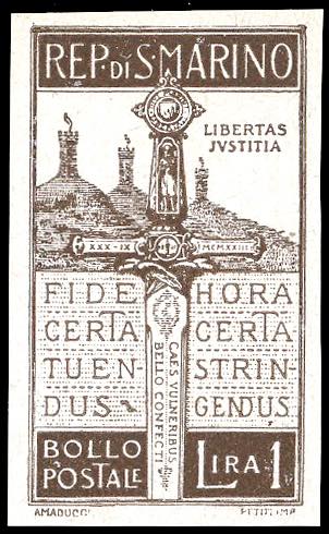 1923 - 1 lira Pro Volontari caduti ... 