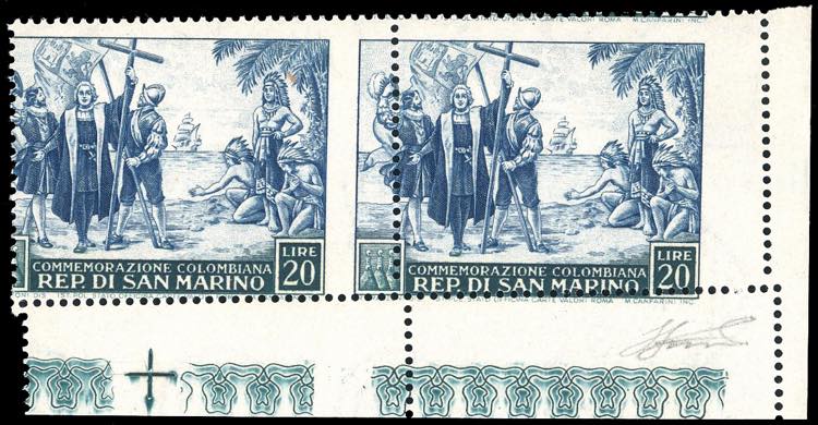 1952 - 20 lire Colombo, ... 