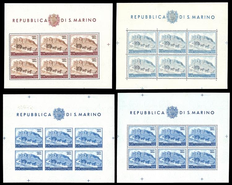 1949/51 - UPU, giro completo di ... 