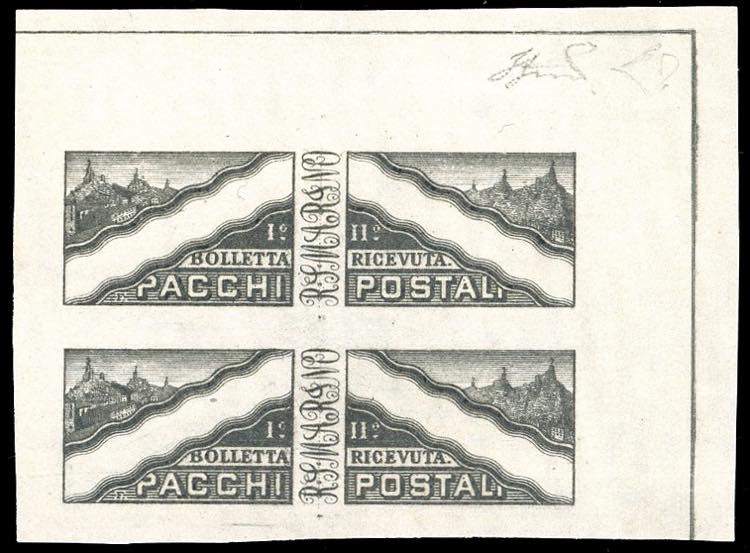 1928 - Prova in nero grigio, senza ... 