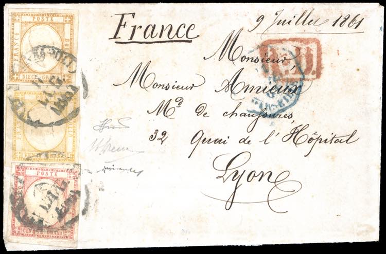 1861 - 20 grana giallo, 10 grana ... 