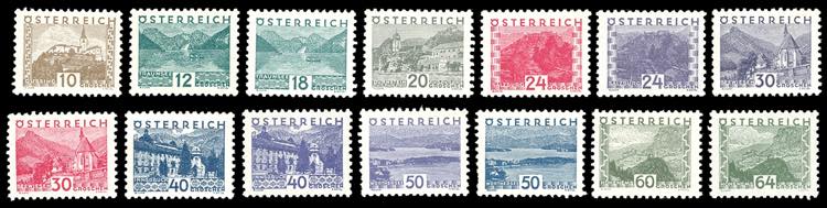 AUSTRIA 1932 - Vedute, serie ... 