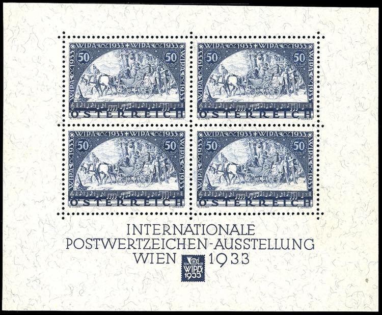 AUSTRIA FOGLIETTI 1933 - W.I.P.A. ... 