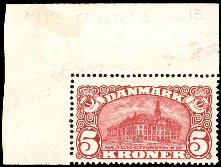 DANIMARCA 1912 - 5 k. Palazzo ... 