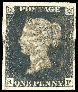 GRAN BRETAGNA 1840 - 1 p. nero ... 