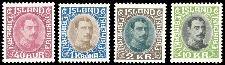 ISLANDA 1931/34 - Cristiano X, ... 