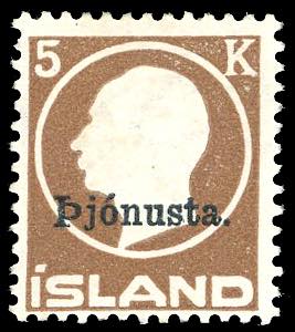 ISLANDA SERVIZIO 1922 - 5 k. ... 