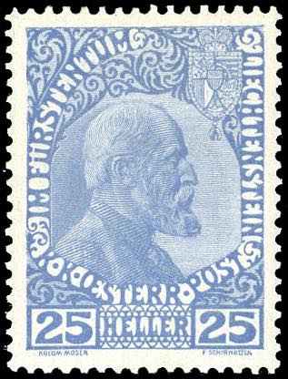 LIECHTENSTEIN 1912 - 25 h. ... 