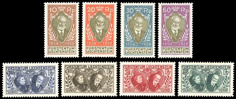LIECHTENSTEIN 1928 - Anniversario ... 