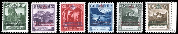 LIECHTENSTEIN SERVIZIO 1932 - ... 