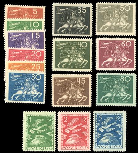 SVEZIA 1924 - Cinquantenario UPU, ... 