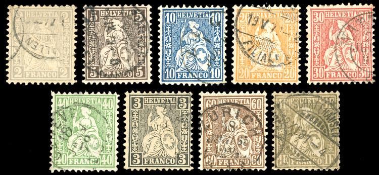 SVIZZERA 1862 - Helvetia seduta, ... 