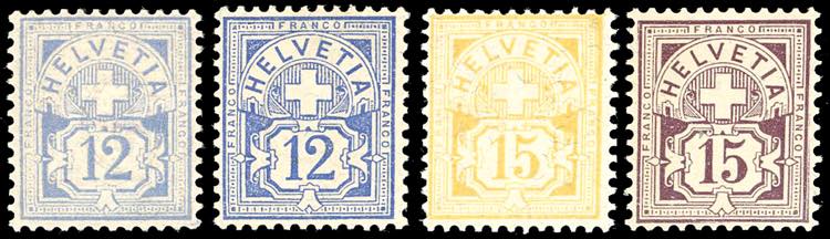 SVIZZERA 1882/99 - 12 c. ... 