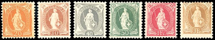 SVIZZERA 1905 - Helvetia in piedi, ... 