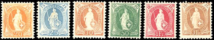 SVIZZERA 1907 - Helvetia in piedi, ... 