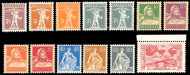 SVIZZERA 1916/22 - Serie completa ... 